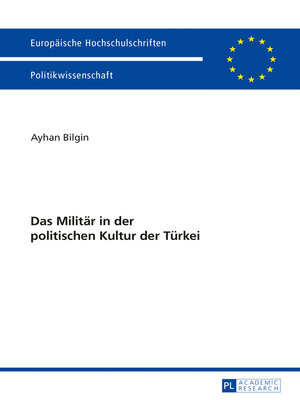 cover image of Das Militaer in der politischen Kultur der Tuerkei